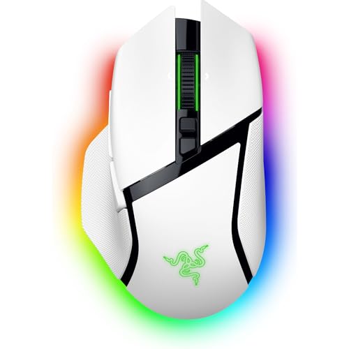 Razer Basilisk V3 Pro - Kabellose Gaming-Maus (Razer HyperScroll Tilt Wheel, Focus Pro 30K Optischer Sensor, HyperSpeed Wireless, 13-Zonen Chroma-Beleuchtung, 10+1 programmierbare Tasten) Schwarz von Razer