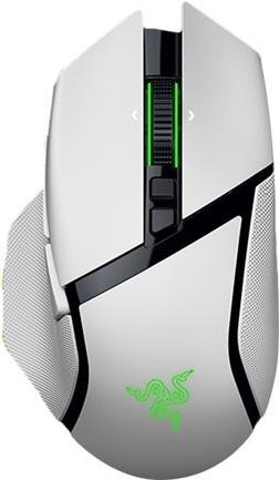 Razer Basilisk V3 pro 35K - Maus - ergonomisch - Für Rechtshänder - optisch - 11 Tasten - kabellos, kabelgebunden - Bluetooth, USB-C, 2.4 GHz - kabelloser Empfänger (USB) - weiß (RZ01-05240200-R3G1) von Razer