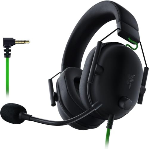 Razer BlackShark V2 X Gaming-Headset: 7.1 Surround Sound – 50 mm Treiber – Memory-Schaumstoff-Kissen – für PC, PS4, PS5, Switch, Xbox One, Xbox Series X|S, Mobile – 3,5 mm Klinkenstecker – Schwarz von Razer