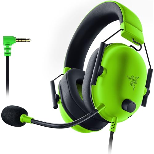 Razer BlackShark V2 X - Premium Esports Gaming Headset (Kabelgebundene Kopfhörer mit 50mm-Treiber, Rauschunterdrückung für PC, Mac, PS4, Xbox One & Switch) Grün Standard von Razer
