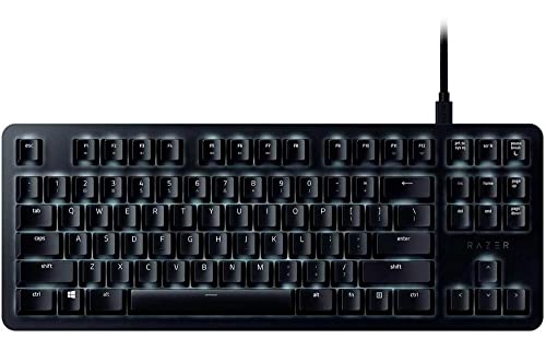 Razer BlackWidow Lite Gaming-Tastatur, leise und taktile – kompakt mit abnehmbarem Kabel, zugloses Design, angetrieben durch Razer Chroma, Razer Orange Schalter - US LAYOUT von Razer