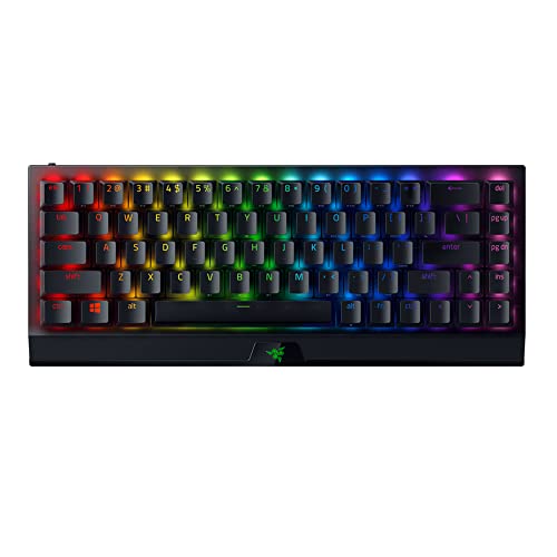 Razer BlackWidow V3 Mini HyperSpeed (Green Switch) - 65% Kompakte Gaming Tastatur mit mechanischen Schaltern (Linear & klickend, RGB Chroma Beleuchtung) QWERTY | US-Layout, Schwarz von Razer