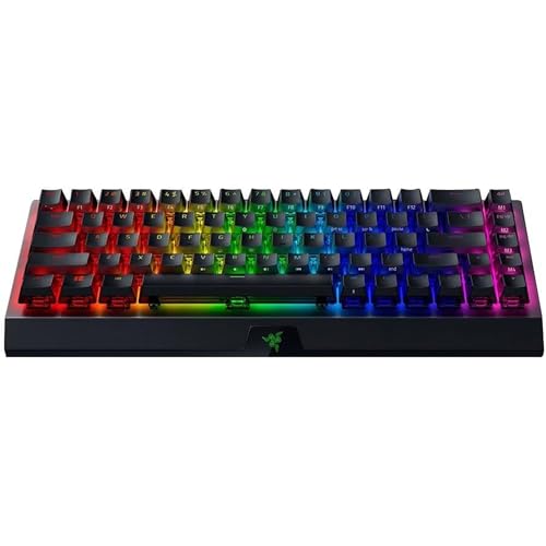 Razer BlackWidow V3 Mini HyperSpeed (Yellow Switch) - 65% Kompakte Gaming Tastatur mit Phantom Pudding Tastenkappen (Linear & klickend, RGB Chroma Beleuchtung) QWERTY | US-Layout, Phantom Edition von Razer