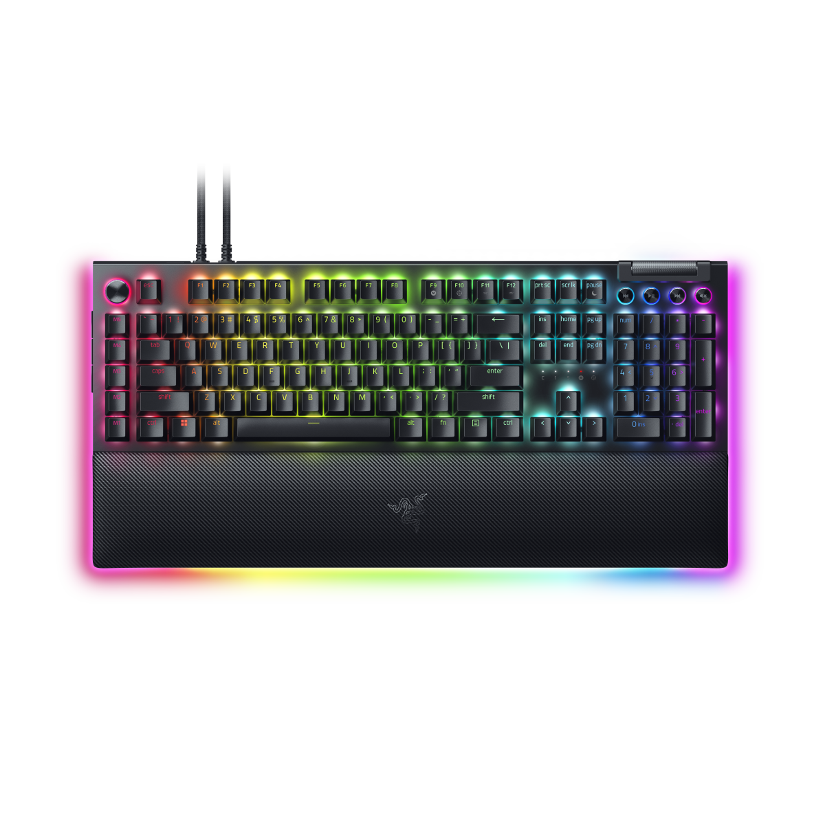 Razer BlackWidow V4 Pro Gaming Tastatur (gelbe Switches) - Gaming Tastatur mit Razer Yellow Switches, multifunktionalen Tasten, Armauflage von Razer