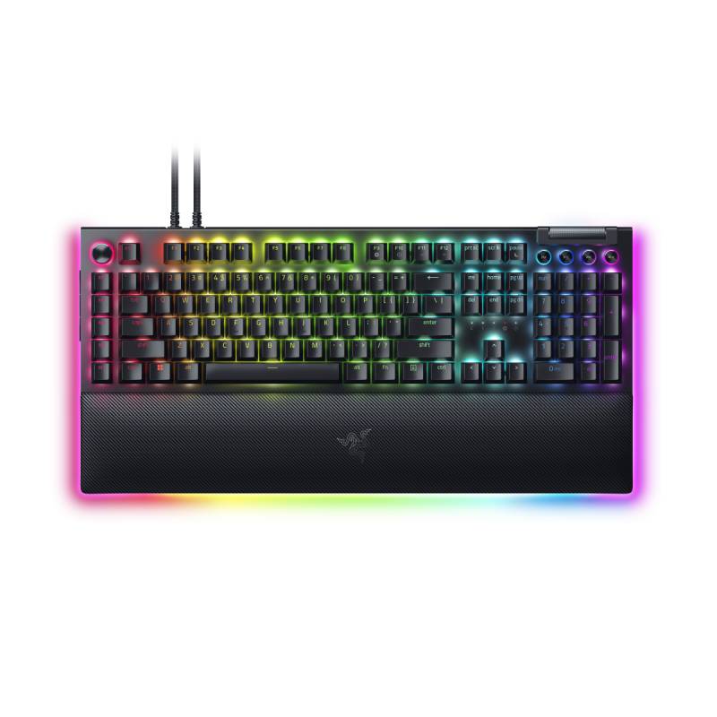 Razer BlackWidow V4 Pro Gaming Tastatur (grüne Switches) - Gaming Tastatur mit Razer Green Switches, multifunktionalen Tasten, Armauflage von Razer