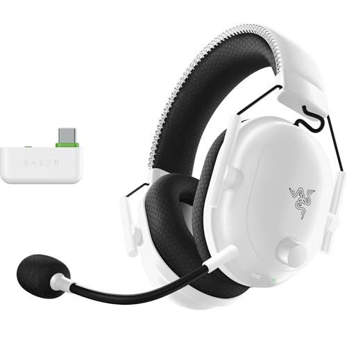 Razer Blackshark V2 Pro (Xbox) - Kabelloses Konsolen E-Sport Headset für Xbox S|X & One (Triforce 50mm Treiber, HyperSpeed Wireless 2,4 GHz, abnehmbares HyperClear Mikrofon) Weiß von Razer