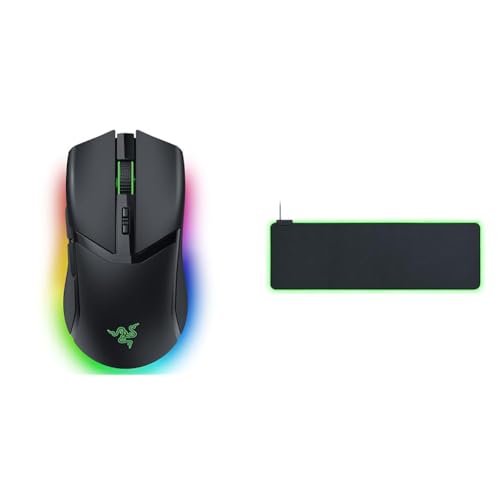 Razer Cobra Pro - Individuell kabellose Gaming-Maus mit RGB & Goliathus Extended Chroma - Extra große weiche XXL Gaming Maus-Matte mit RGB Beleuchtung von Razer