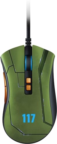 Razer DeathAdder V2 - Kabelgebundene USB-Gaming-Maus mit Optischen Mausschaltern (Focus+ 20K optischer Sensor, 8 Programmierbare Tasten, 5 On-Board-Speicherprofile) HALO Infinite Ed. von Razer