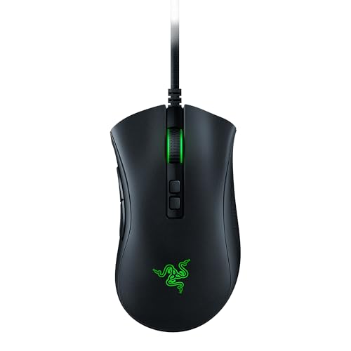 Razer DeathAdder V2 - Kabelgebundene USB-Gaming-Maus mit Optischen Mausschaltern (Focus+ 20K optischer Sensor, 8 Programmierbare Tasten, 5 On-Board-Speicherprofile) Schwarz von Razer