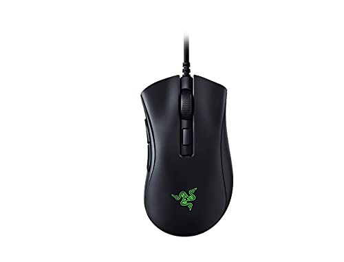 Razer DeathAdder V2 Mini-USB-Gaming-Maus: Optischer Sensor mit 8500 K DPI, 62 g leichtes Design, Chroma-RGB-Beleuchtung, 6 programmierbare Tasten, rutschfestes Griffband, Klassisches Schwarz von Razer