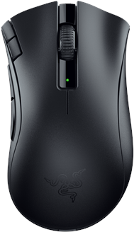 Razer DeathAdder V2 X HyperSpeed - Maus - ergonomisch - Für Rechtshänder - optisch - 7 Tasten - kabellos - 2.4 GHz, Bluetooth 5.1 LE - kabelloser Empfänger (USB) von Razer
