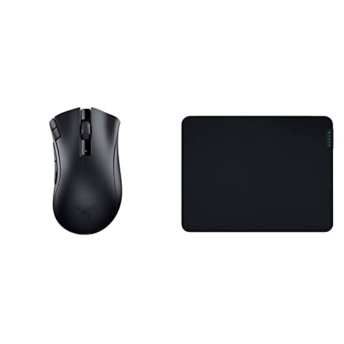 Razer DeathAdder V2 X Hyperspeed Schwarz & Gigantus V2 Medium - Weiches Gaming-Mauspad für schnelle Spielstile und optimale Kontrolle, 360 x 275 x 3mm- Schwarz von Razer