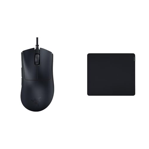 Razer DeathAdder V3 - Ergonomische Esports Maus & Gigantus V2 Large - Weiches Gaming-Mauspad für schnelle Spielstile und optimale Kontrolle von Razer