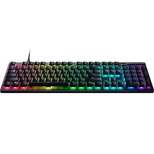 Razer DeathStalker V2 (Red Switch) - Optische Low-Profile-Gaming-Tastatur (Lineare Optische Switches, HyperSpeed Wireless, USB-C, Laser-Etched Tastenkappen) QWERTY US-Layout | Schwarz von Razer