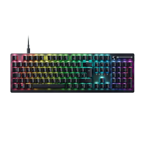 Razer DeathStalker V2 (Red Switch) - Optische Low-Profile-Gaming-Tastatur (Lineare Optische Switches, HyperSpeed Wireless, USB-C, Laser-Etched Tastenkappen) QWERTZ DE-Layout | Schwarz von Razer