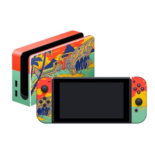 Razer Fortnite Console Skin: Switch OLED (2021) - Full Wrap - Premium 3M Cast Vinyl - Kratzschutz - Einzigartige Designs & Oberflächen - Einfache Anwendung - Shark Island von Razer