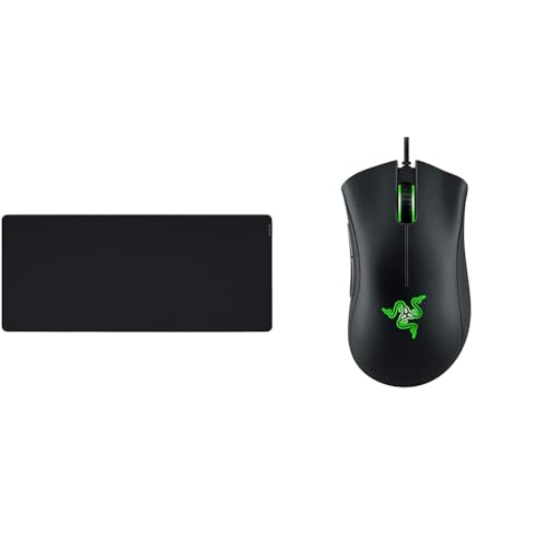 Razer Gigantus V2 XXL - Weiches Gaming-Mauspad für schnelle Spielstile und optimale Kontrolle Schwarz & DeathAdder Essential - Essentielle Gaming-Maus mit optischem 6.400-DPI-Sensor Schwarz von Razer