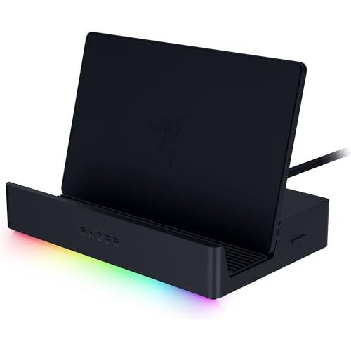 Razer Handheld Dock Chroma - 6-Port HDMI Charging Hub für Mobile Gaming- oder Tablet-Geräte (3X USB A, 1x HMDI, 1 USB-C 100W Passthrough Chargin, 1x GbE) Schwarz von Razer