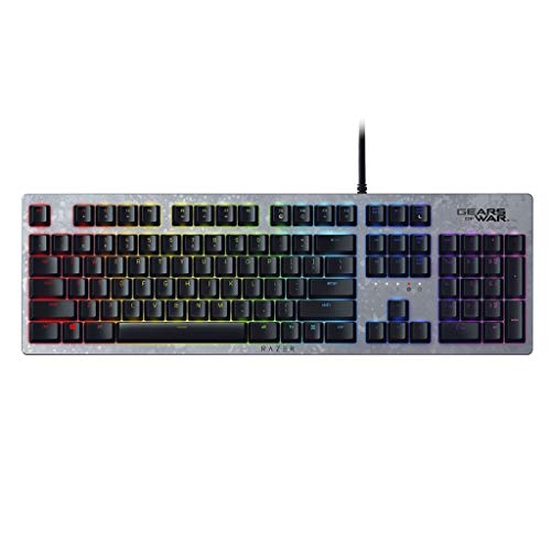 Razer Huntsman (Purple Switch, Gears of War 5 Edition) - Gaming Tastatur mit opto-mechanischen Schaltern (Tastenstabilisator, Hybrid-Speicher, RGB Chroma) QWERTY | US-Layout, Schwarz von Razer