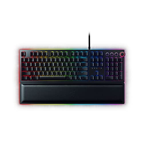 Razer Huntsman Elite Mechanische Gaming-Tastatur, Opto-Mechanische Taste, UK-Layout, Hunstman Elite Schwarz von Razer