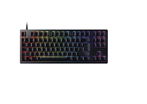 Razer Huntsman Tournament Edition (Red Switch) - Gaming-Tastatur ohne Ziffernblock (Lineare Optische Switches, Doubleshot PBT-Tastenkappen, Abnehmbares USB-C Kabel) QWERTY US-Layout | Schwarz von Razer