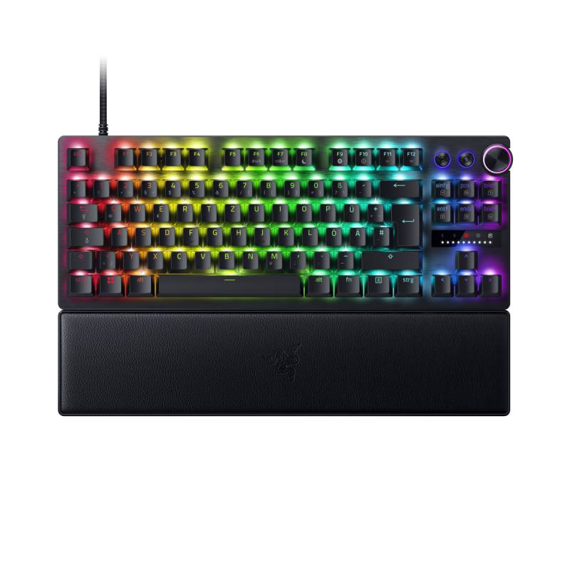 Razer Huntsman V3 Pro TKL Gaming Tastatur (analoge Switches) - E-Sport-Tastatur im Tenkeyless-Layout mit analogen optischen Switches (DE Layout) von Razer