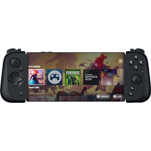 Razer Kishi V2 - für Android-Mobile Gaming Controller (Universal Fit mit ausziehbarer Brücke, Streaming von PC-, Konsolenspielen, Ergonomisches Design, Powered by Nexus App) Schwarz von Razer