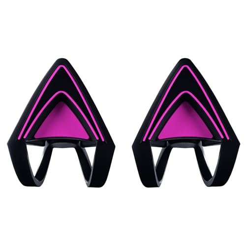 Razer Kitty Ears Katzenohren - Kitty Ears Kraken Headsets (Passend Kraken, Verstellbar, Wasserdicht) Neon-Purple von Razer
