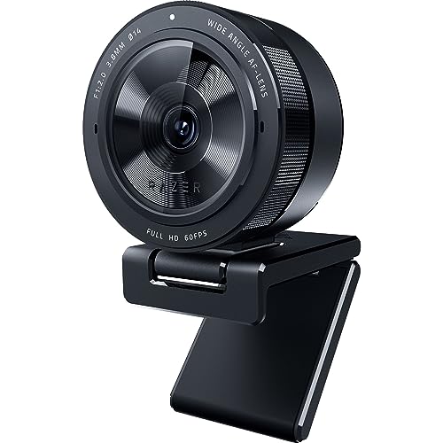 Razer Kiyo Pro - USB Streaming Kamera mit Hochleistungslichtsensor und Ständer (Webcam, Full HD Video 1080p, 60 FPS, HDR, Weitwinkelobjektiv, Open Broadcaster Software, Xsplit) Schwarz von Razer