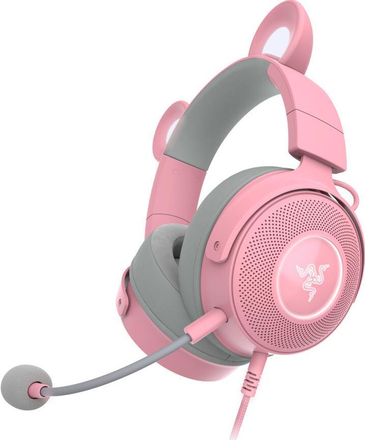 Razer Kraken Kitty V2 Pro Kopfhörer Kabelgebunden Kopfband Gaming USB Typ-A Pink (RZ04-04510200-R3M1) von Razer