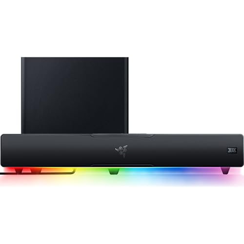 Razer Leviathan V2 - PC-Gaming-Soundbar (mit Dolby 5.1 Surround Sound, leistungsstarkem Subwoofer für Tiefe Bässe, ideal für Gaming, Filme und Musik) Schwarz von Razer