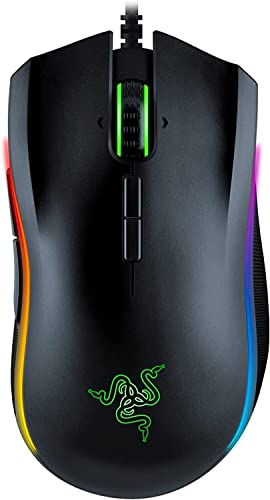 Razer Mamba Elite Gaming-Maus, kabelgebunden, 16.000 DPI, optischer Sensor, Chroma RGB-Beleuchtung, 9 programmierbare Tasten, mechanische Schalter von ROYEO
