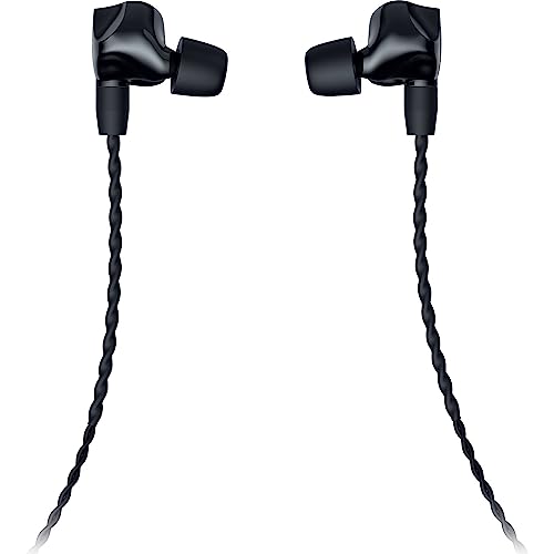 Razer Moray - Ergonomischer In-Ear-Ohrhörer für Streaming 24/7 (Hybrid-Dual-Treiber-Design, Ergonomisch flaches Design, Beste passive Schallisolierung) Schwarz von Razer