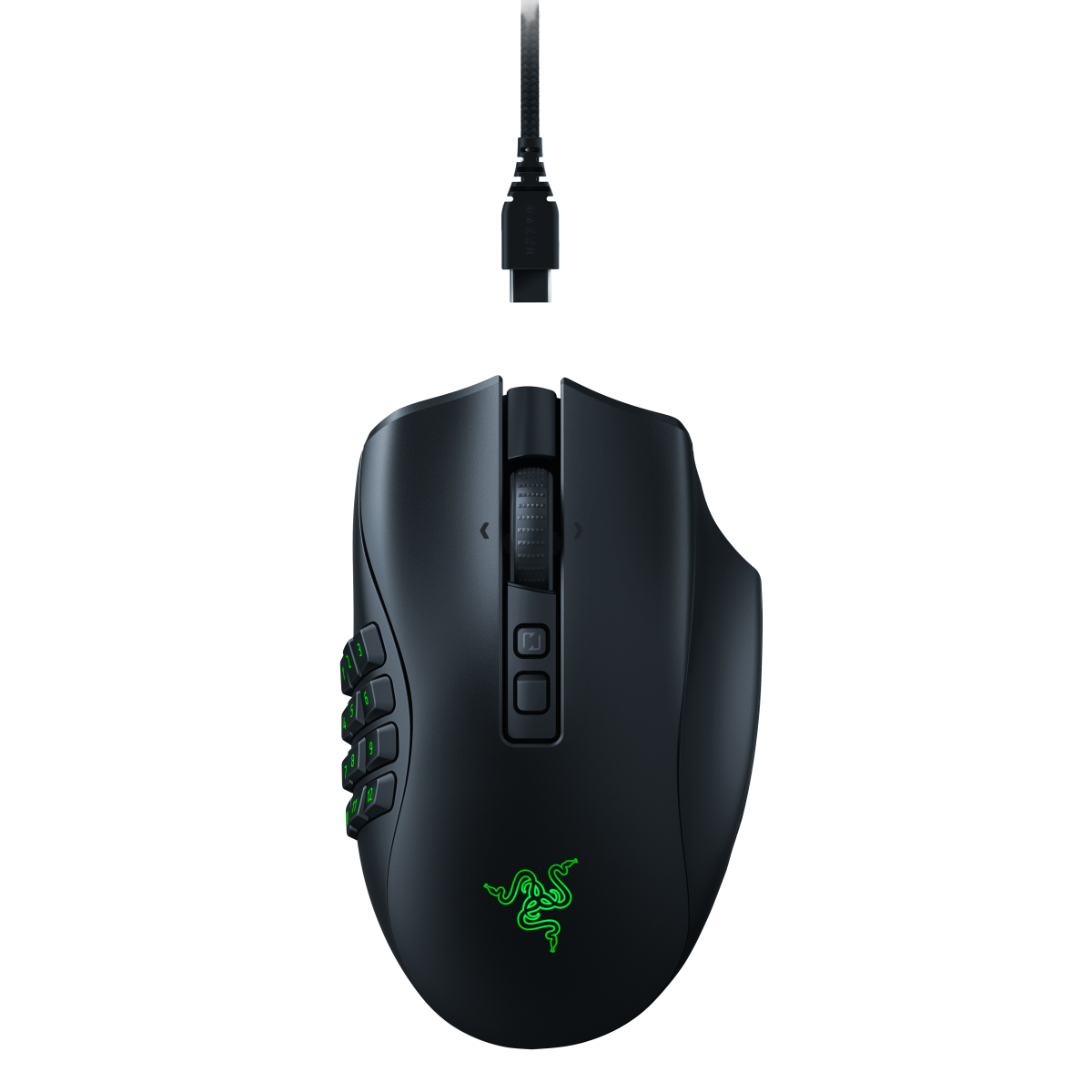 Razer Naga V2 Pro Kabellose MMO-Gaming-Maus - Gaming Maus mit neigbarem HyperScroll Pro-Mausrad und 30K Sensor von Razer