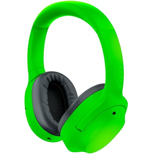Razer Opus X - Kabellose Kopfhörer mit niedrigen Latenzen und ANC-Technologie (Wireless Headset, Bluetooth 5.0, bis 40 Stunden Akku, Mikrofon, Umgebungsmodus) Grün von Razer
