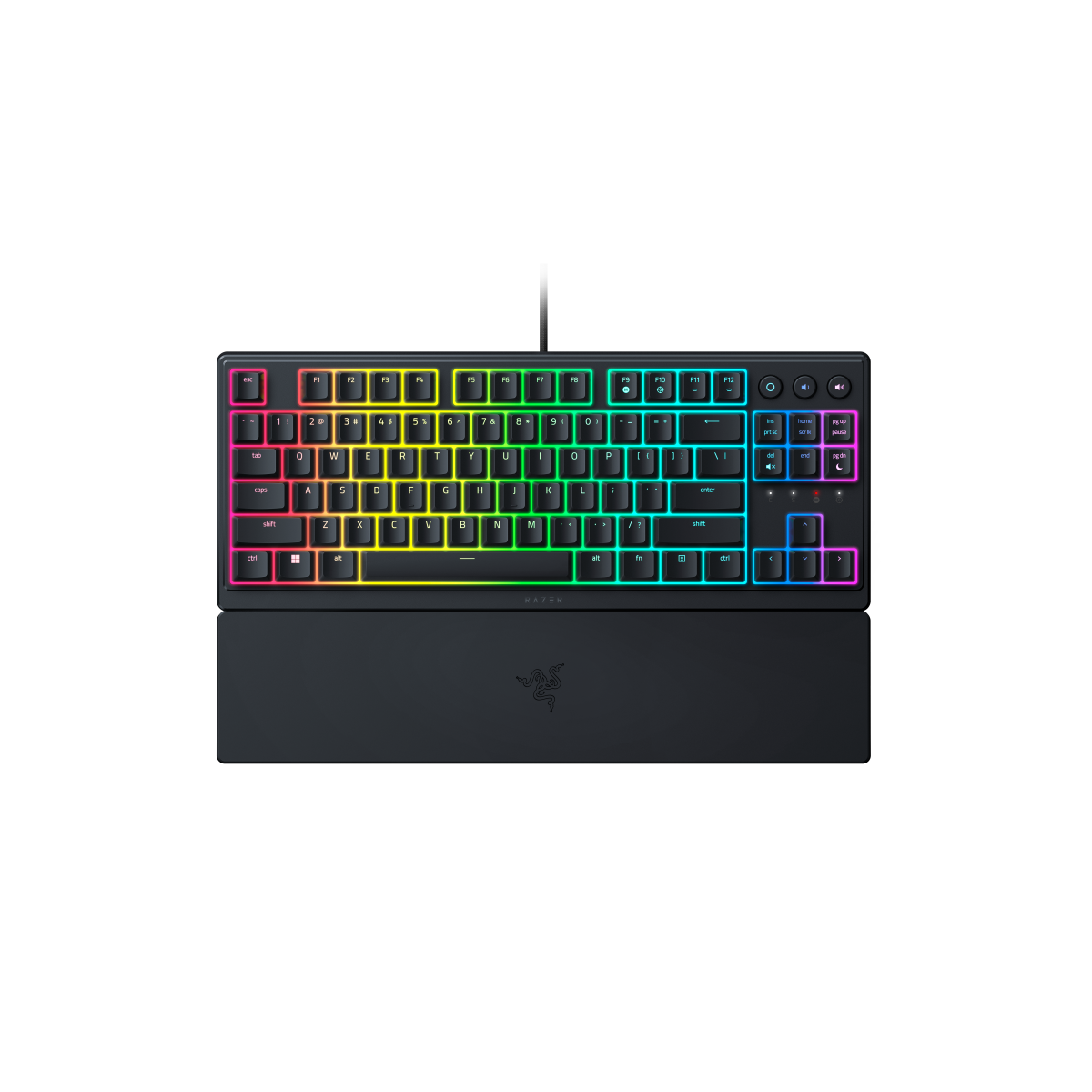 Razer Ornata V3 TKL - Low Profile Gaming Tastatur - QWERTZ Layout, 8 Zonen-RGB-Beleuchtung, ohne Nummernblock von Razer