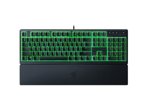 Razer Ornata V3 X - Flache Mecha-Membran-Gaming Tastatur (Lautlose Membran-Switches, Ergonomische Handballenauflage, Tastenkappen Anti-UV-Beschichtun) QWERTY US-Layout | Schwarz von Razer