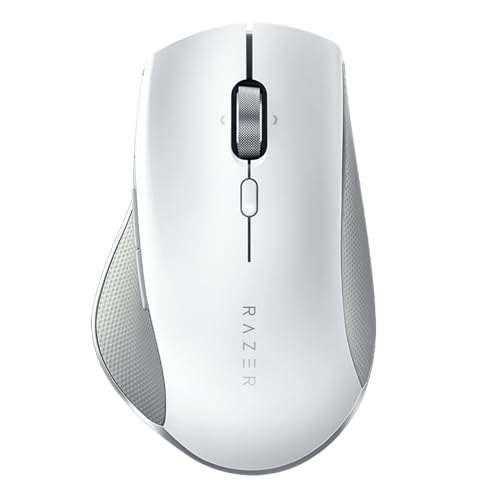 Razer Pro Click - Ergonomische kabellose Profi-Maus für mehr Produktivität im Büro für PC/Mac (Bluetooth, bis zu 4 Geräte gleichzeitig, bis zu 400 Stunden Akkulaufzeit) Weiß von Razer
