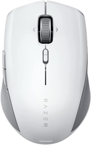 Razer Pro Click Mini - Tragbare Kabellose Maus für Produktivität (Leise und taktile Mausklicks, HyperScroll, Multitasking, 7 Programmierbare Tasten, HyperSpeed Multi-Device Dongle) Weiß von Razer