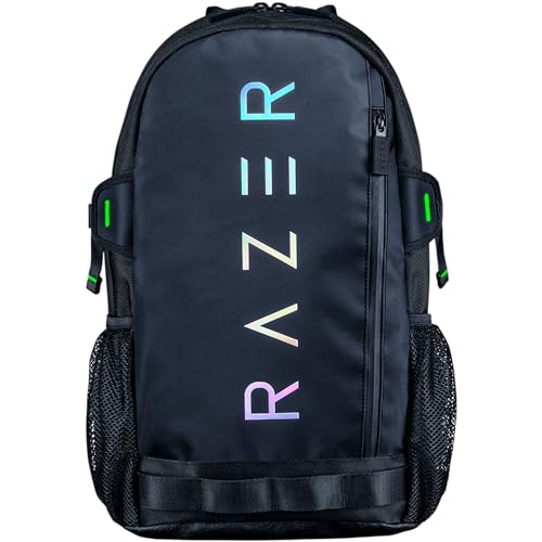 Razer Rogue V3 Backpack (13,3") Chromatic Edition - Kompakter Reise Rucksack (Fach für Laptop bis 13 Zoll, Abriebfest, Außenhülle aus Polyester) Schwarz von Razer