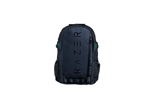 Razer Rogue V3 Backpack (15,6") Black Edition - Kompakter Reise Rucksack (Fach für Laptop bis 15 Zoll, Abriebfest, Außenhülle aus Polyester) Schwarz von Razer