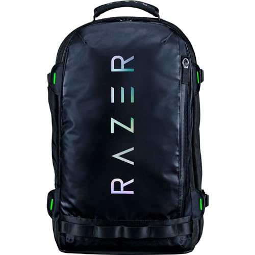 Razer Rogue V3 Backpack (17.3") - Kompakter Reise Rucksack (Fach für Laptop bis 15 Zoll, Abriebfest, Außenhülle aus Polyester) Schwarz von Razer