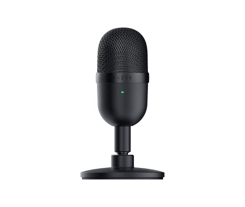 Razer Seiren Mini - USB Kondensator-Mikrofon für Streaming (Kompakt mit Supernieren-Richtcharakteristik, neigbarer Ständer, Integrierter Schockdämpfer) Schwarz von Razer