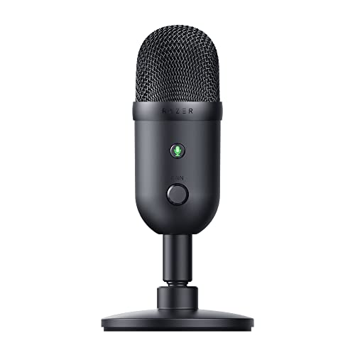 Razer Seiren V2 X - USB-Mikrofon für Streamer (25mm Kondensator-Mikrofon, Supernieren-Richtcharakteristik, Analoger Verstärkungsbegrenzer, Mikrofonüberwachung) Schwarz von Razer