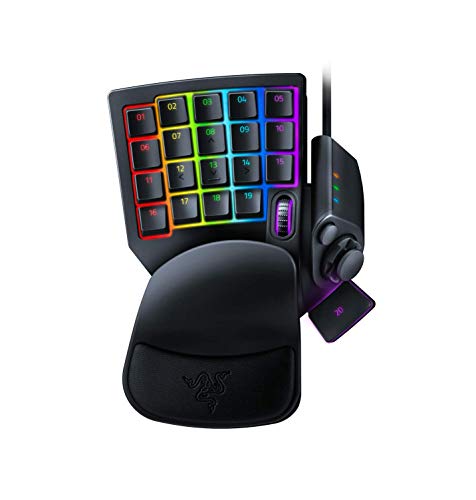 Razer Tartarus Pro - Gaming Keypad (Gamepad mit analog-optischen Tasten, 32 programmierbare Tasten, anpassbarer Auslösepunkt, Profile, Handballenauflage, RGB Chroma Beleuchtung) Schwarz von Razer