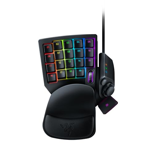 Razer Tartarus V2 - Gaming Keypad (Gamepad mit mecha-membranen Tasten, 32 programmierbare Tasten, 8-Wege Thumbpad, Handballenauflage, Hypershift, RGB Chroma Beleuchtung) Schwarz von Razer