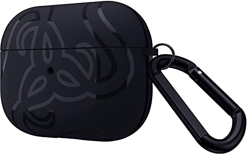 Razer Team Case für Apple AirPods Pro - Schützende Hülle für das AirPods Pro Ladecase (aus thermoplastischem Polyurethan, mit Karabinerhaken, kabelloses Aufladen) Schwarz von Razer