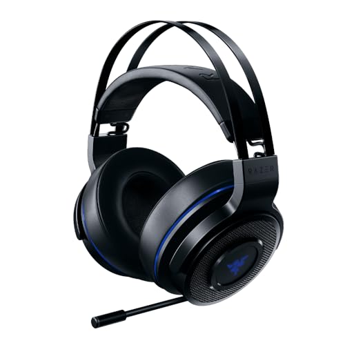 Razer Thresher für Playstation - Wireless Gaming Headset für PS4, PS5 und PC (Kabellose Kopfhörer, 16 Stunden Akku-Laufzeit, On-Headset-Steuerung, Kunstleder-Ohrpolster) Schwarz von Razer