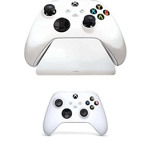 Razer Universelle Schnellladestation für Xbox Wireless Controller (Magnetkontaktsystem, Einhändige Navigation, Kompatibel mit Allen Xbox-Controllern) Robot White von Razer