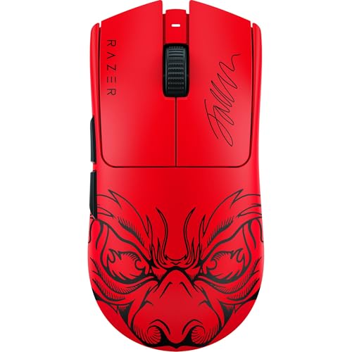 Razer Viper V3 Pro Faker Edition - Ultraleichte kabellose Esports Gaming-Maus - 8k-Abrufrate (54g leichtes Design, Focus Pro Sensor 35K DPI, HyperSpeed Wireless, 95 Stunden Akkulaufzeit) Faker von Razer